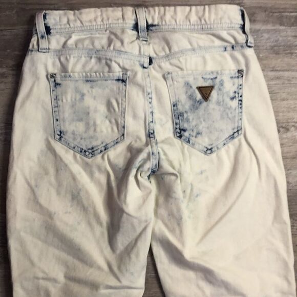 Guess Jeans Low Rise Skinny Whitewashed Womens Size 24 - Picture 6 of 7